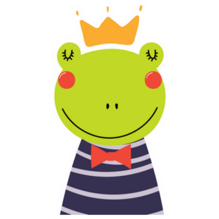 Cute Frog Prince Sticker