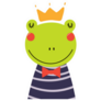 Cute Frog Prince Sticker