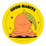 Cute Fruit Good Habits Yoga Sticker