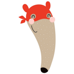 Cute Funny Anteater Superhero Sticker