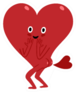 Cute Funny Cartoon Heart Farting With Heart Sticker