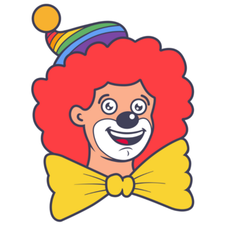Cute Funny Clown Sticker