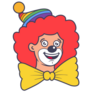 Cute Funny Clown Sticker