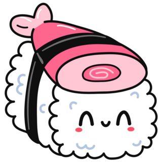 Cute Funny Sushi Sticker