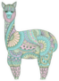 Cute Funny Sweet Colorful Lama Sticker
