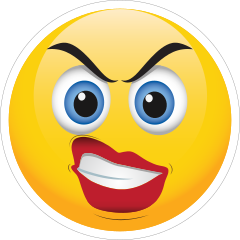 Cute Furious Female Emoji Sticker