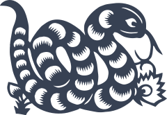 Cute Fuzzy Snake Sticker