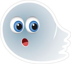 Cute Ghost Emoji Sticker