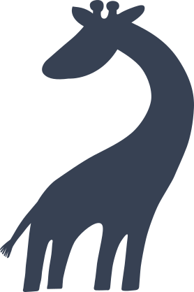 Cute Giraffe Looking Back Sticker