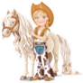 Cute Girl Dressed As A Cowboy Sticker