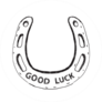 Cute God Luck Horseshoe Sticker