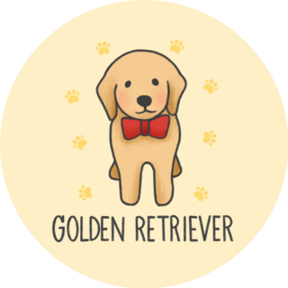 Cute Golden Cartoon Sticker