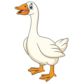 Cute Goose Animal Sticker