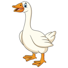Cute Goose Animal Sticker