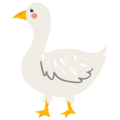 Cute Goose Farm Sticker
