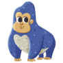 Cute Gorilla Cartoon Sticker