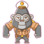 Cute Gorilla Police Sticker