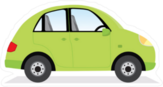 Cute Green Car Sticker