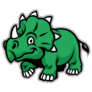 Cute Green Dinosaur