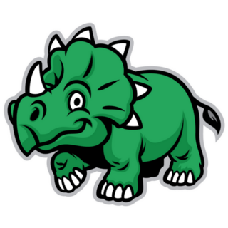 Cute Green Dinosaur