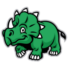 Cute Green Dinosaur