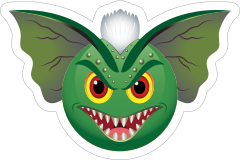 Cute Gremlin Emoji Sticker