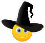 Cute Halloween Witch Hat Emoji Sticker