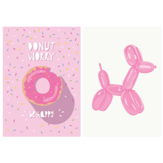 Cute Hand Drawn Donut With Sprinkles Balloon Sticker