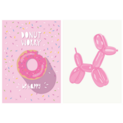 Cute Hand Drawn Donut With Sprinkles Balloon Sticker