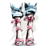 Cute Hand Drawn Fashion Shoes Sticker