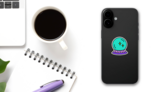 Cute Hand Drawn Fortune-tellers Crystal Ball Sticker on a Phone (New) example
