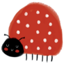 Cute Hand Drawn Ladybug Sticker