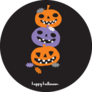 Cute Happy Halloween Pumpkins Sticker