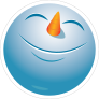 Cute Happy Snowman Emoji Sticker