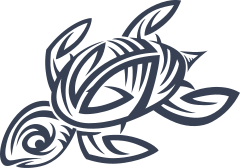 Cute Hawaiian Tribal Turtle Sticker