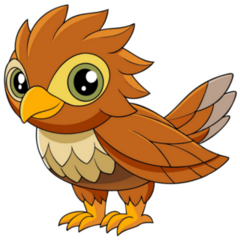 Cute Hawk Sticker