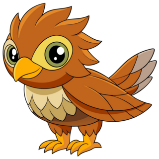 Cute Hawk Sticker