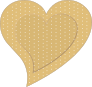 Cute Heart Band Aid Bandage Sticker