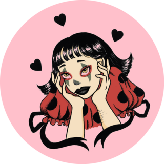Cute Heart Clown Sticker