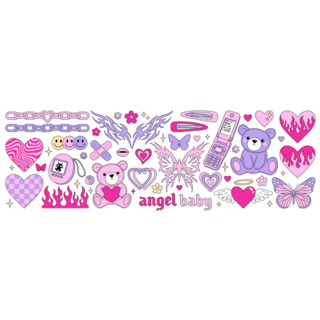Cute Heart Sticker Sheet
