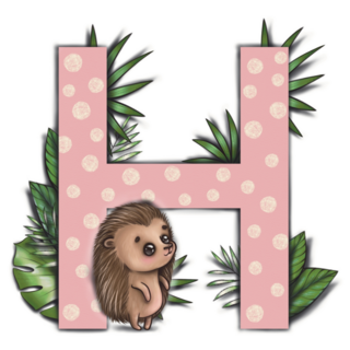 Cute Hedgehog H Sticker