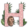 Cute Hedgehog H Sticker
