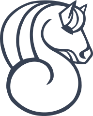 Cute Horse Head Sticker