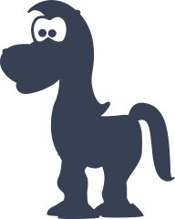 Cute Horse With Big Eyes Sticker