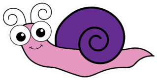 Cute Insect Snail Sticker