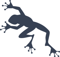 Cute Jumping Frog Toad Sticker