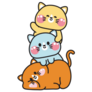 Cute Kawaii Cats Sticker