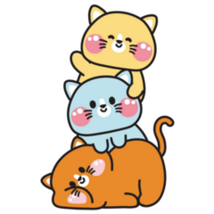 Cute Kawaii Cats Sticker