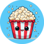 Cute Kawaii Popcorn Sticker