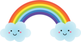 Cute Kawaii Rainbow Character Sticker